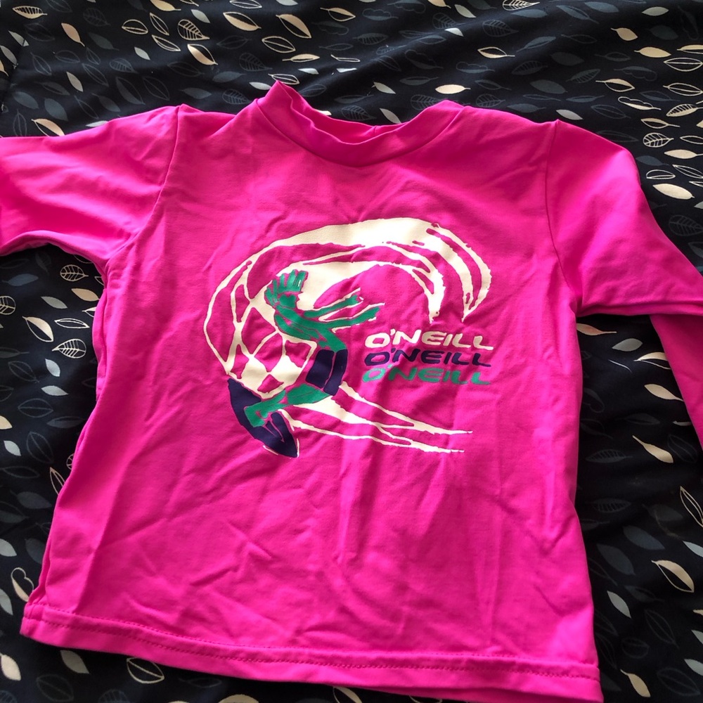 O’Neill hot pink rash guard size 2 years